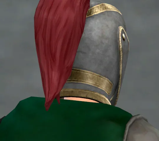 TSM Knight Faceguard Ponytail Helmet (Hat-Hair)