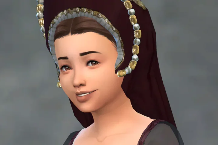 S2 Bipsouille Tudor French Hood - Hat-Hair Version