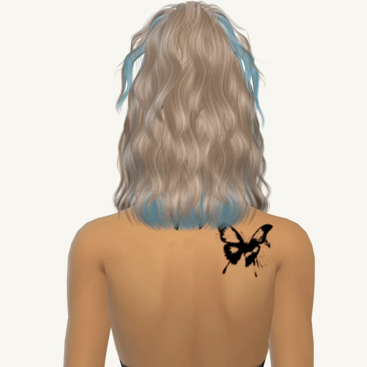 Butterfly Inkblot Shoulder Tattoo