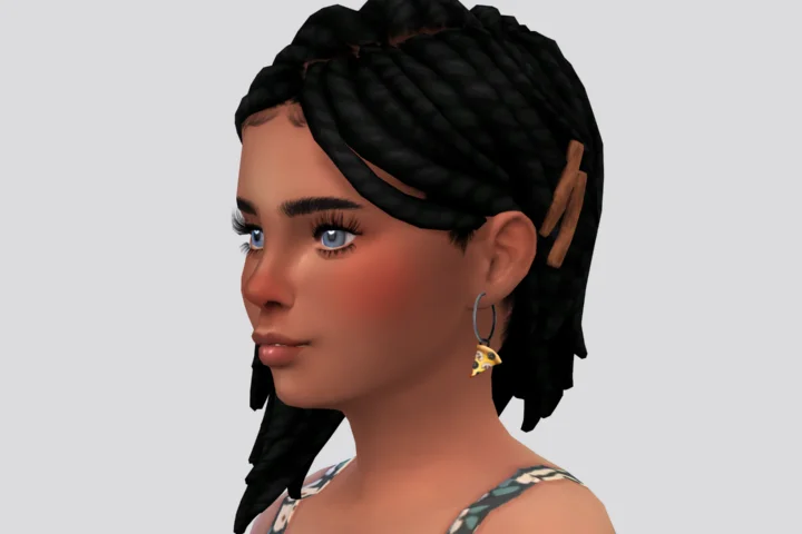 Pizza Hoop Earrings for Kids