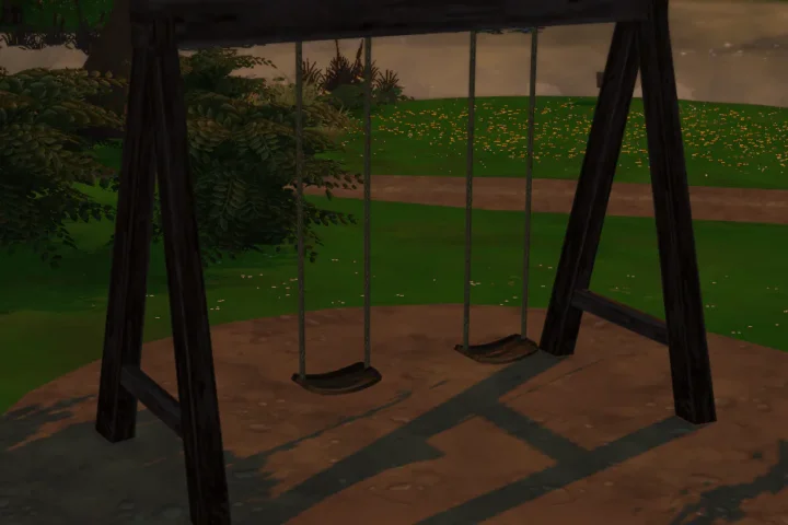Medieval Rustic Swingset