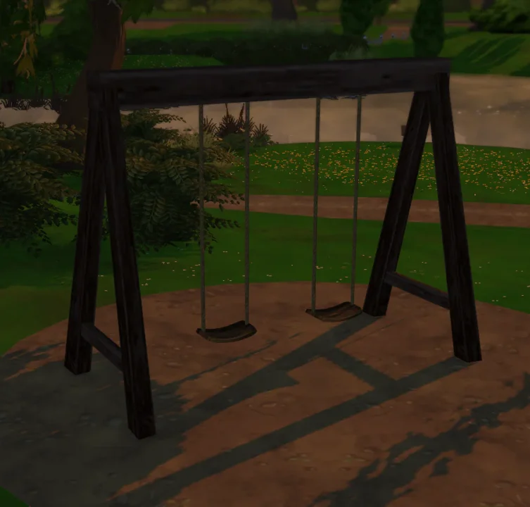 Medieval Rustic Swingset
