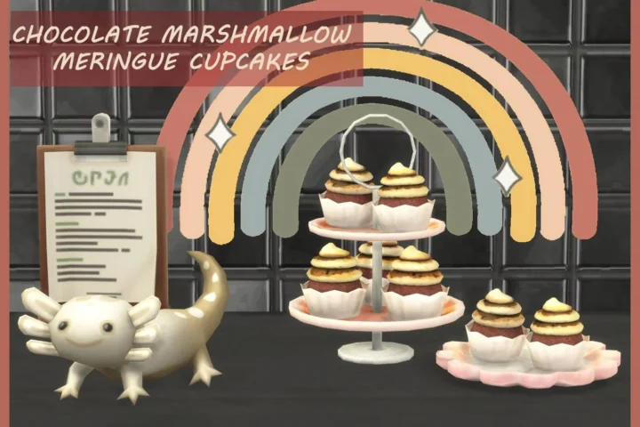 Chocolate Marshmallow Meringue Cupcakes New November 25