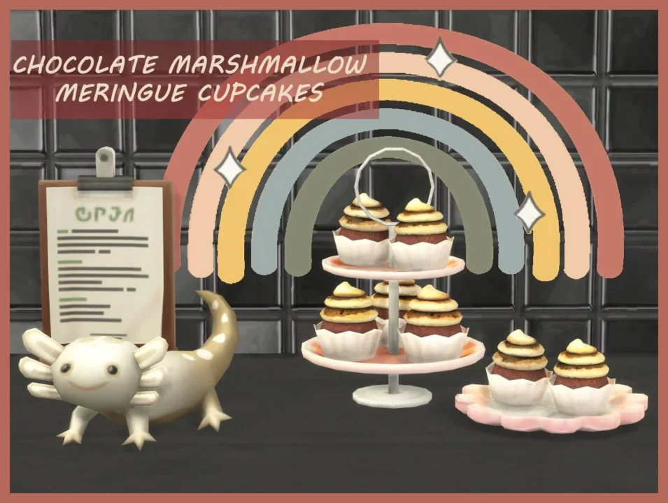 Chocolate Marshmallow Meringue Cupcakes New November 25