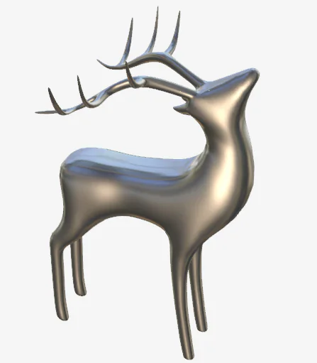 Lux reindeer statues gold & silver