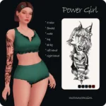 Power Girl Tattoo