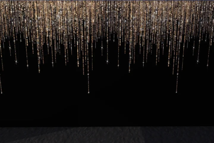 Black Glitter Trim Wallpaper
