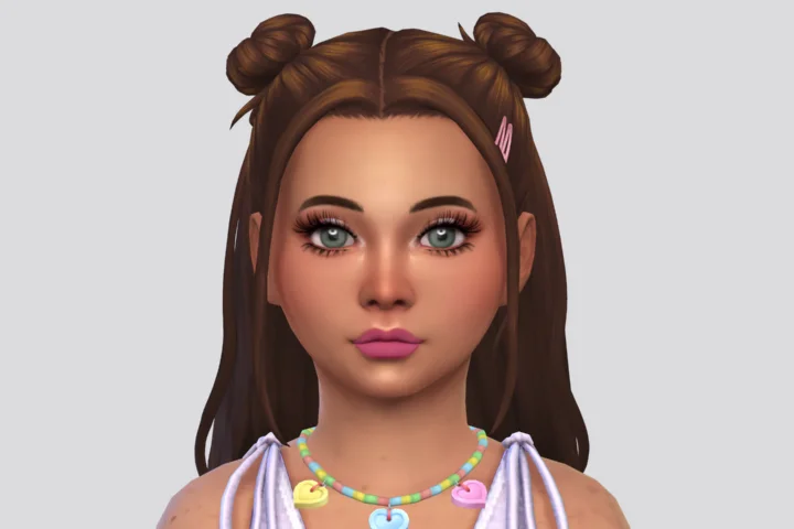 Candy Hearts Necklace for Kids