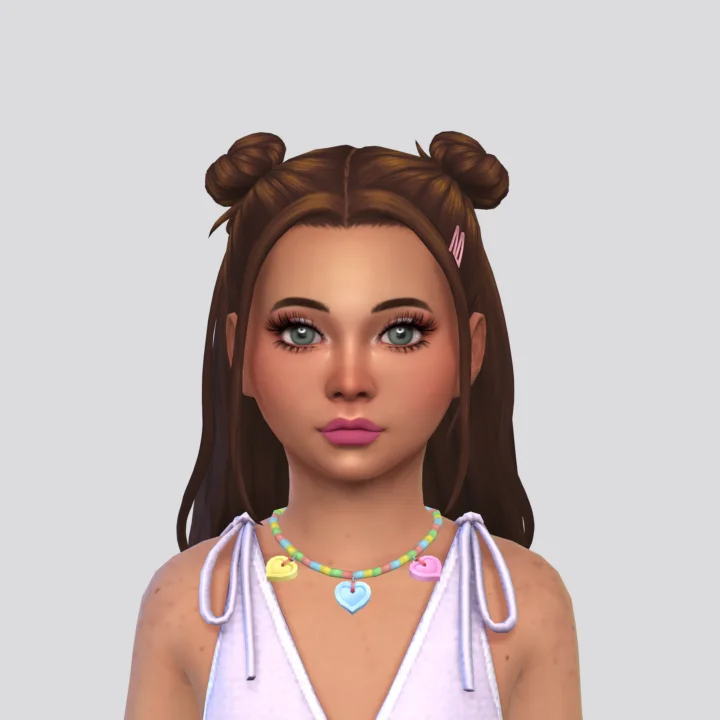 Candy Hearts Necklace for Kids