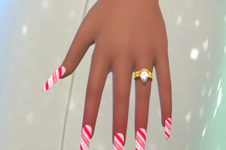 Candy Cane Nails