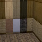 WFS Bavaria Brick Wall with Wooden Panel