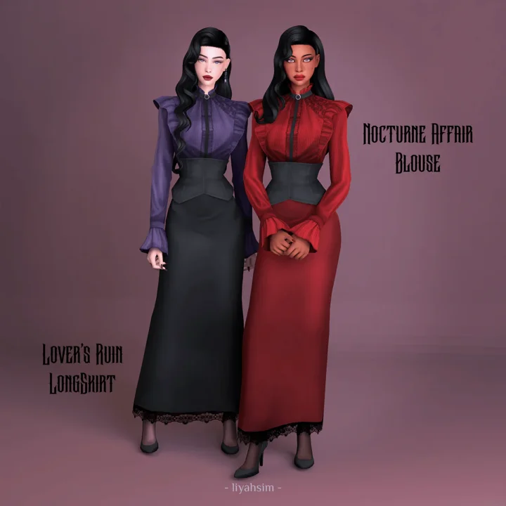 Dark Romance Collection - Lover's Ruin Long Skirt