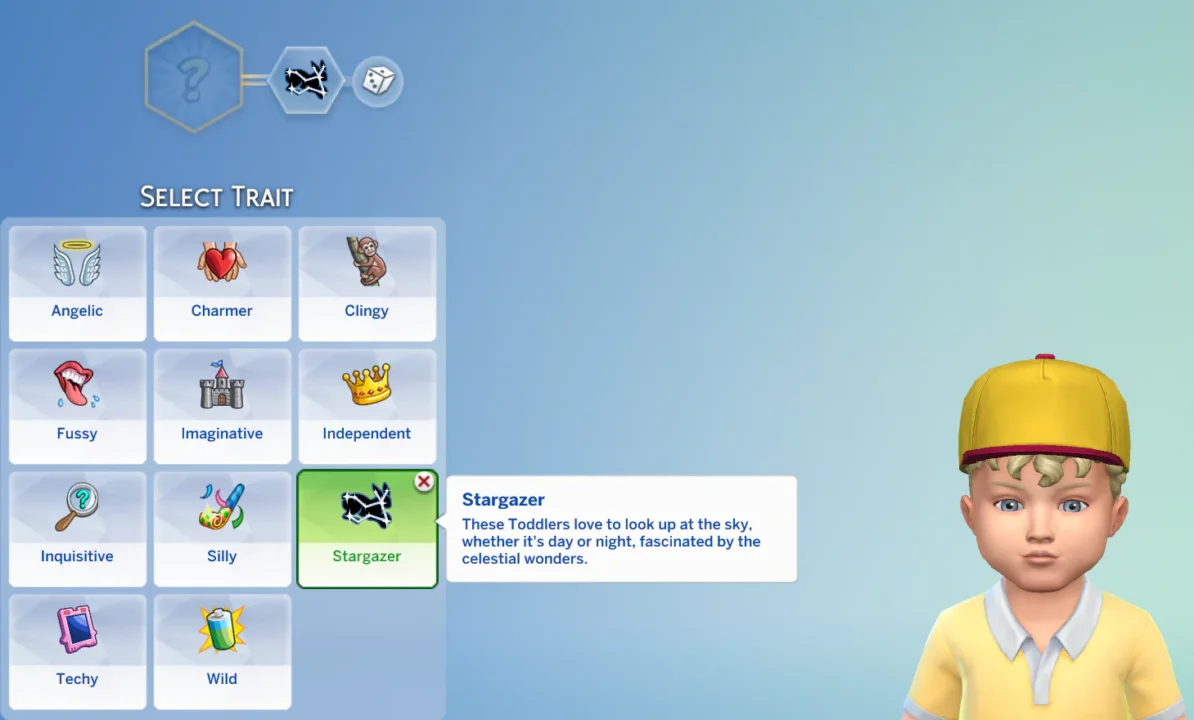 Toddler Trait - Stargazer