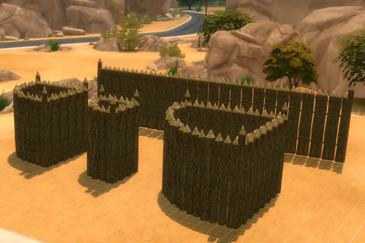 Sunni Wooden Village Fence