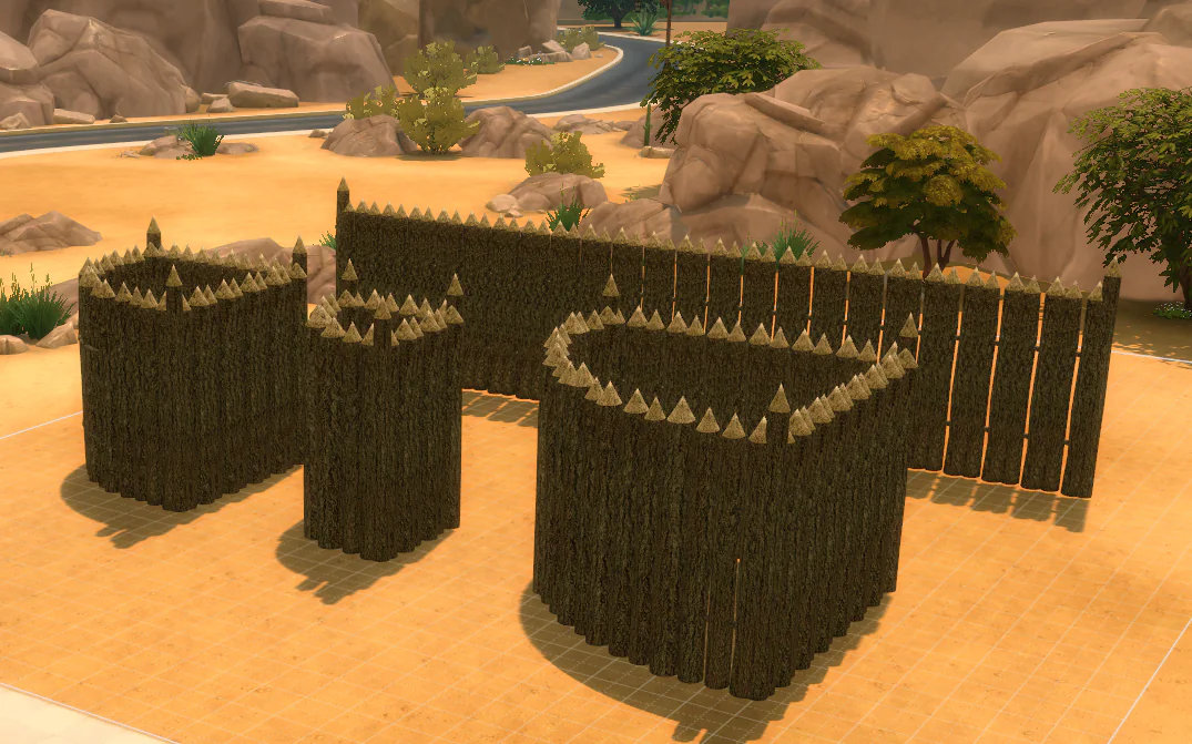 Sunni Wooden Village Fence