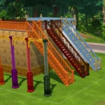 Tomarang Palace Build Set Part 3: Stairs, fences, railings, trims, deco
