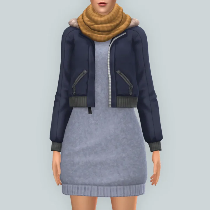 QICC - Nieva Sweater Dress with Accessories