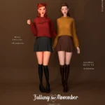 [Falling for november] Leather skirt V2