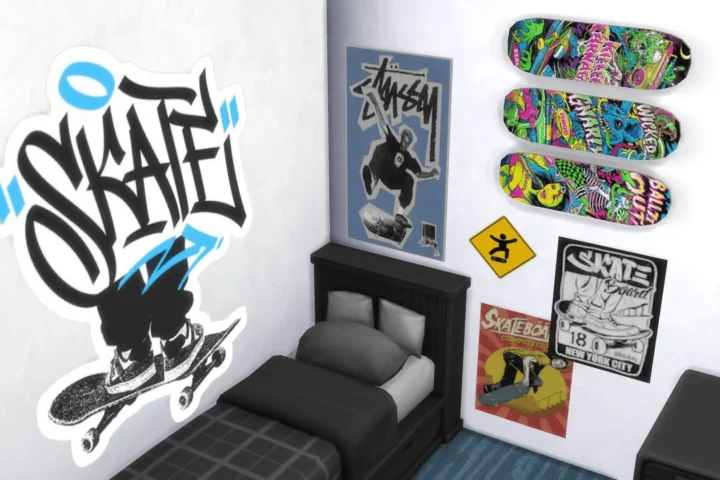 Skateboarder Teen Decors