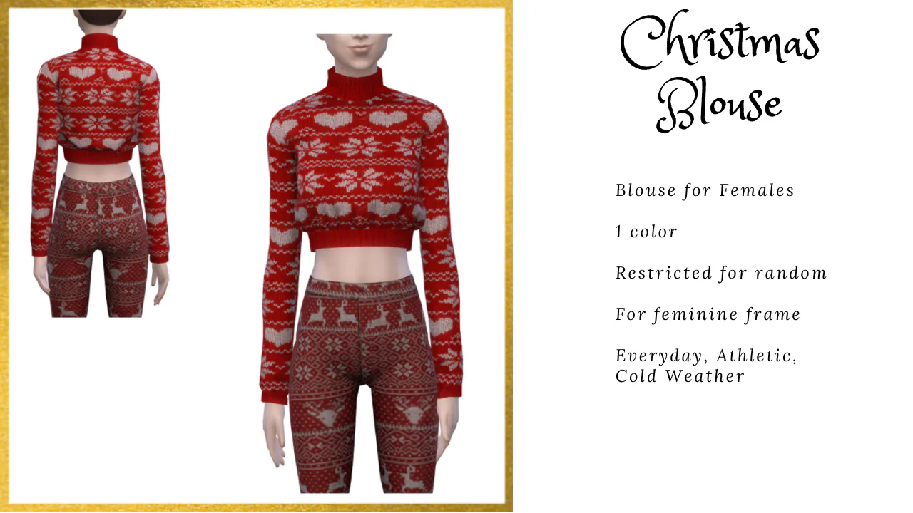 Female Christmas Sweater