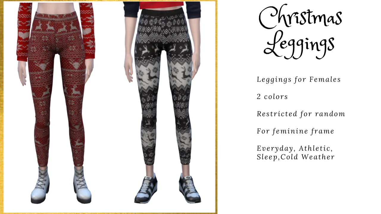 Female Christmas Leggings