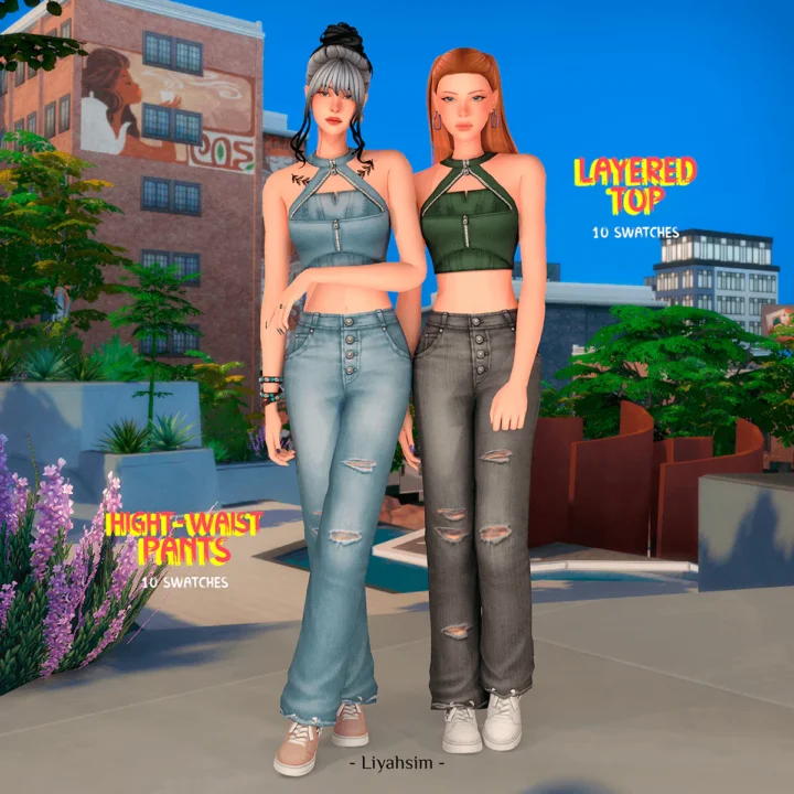 Denim Collection - Layered Top