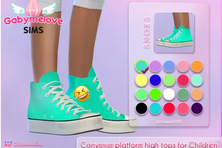 Platform high top sneakers for Children