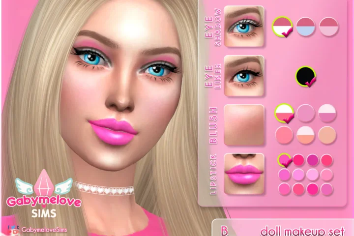 Barbie doll makeup set [HQ compatible]