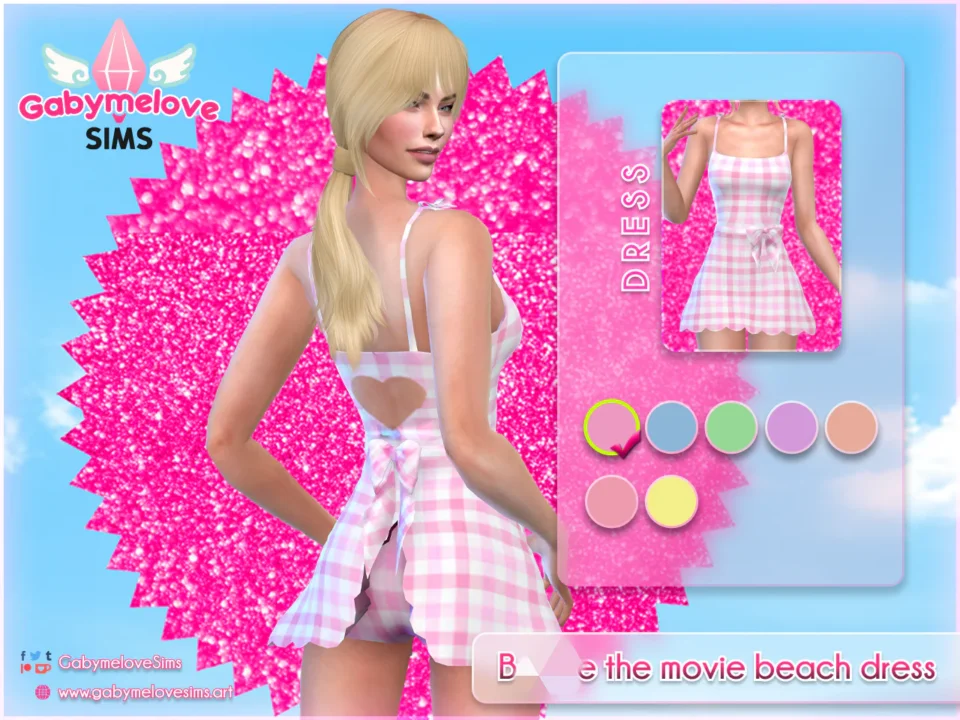 Barbie beach outfit, SET [HQ compatible]