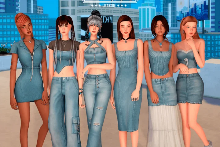 Denim Collection - Asimetrical Top