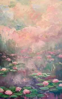 Pastel Flowers - Oil Paintings