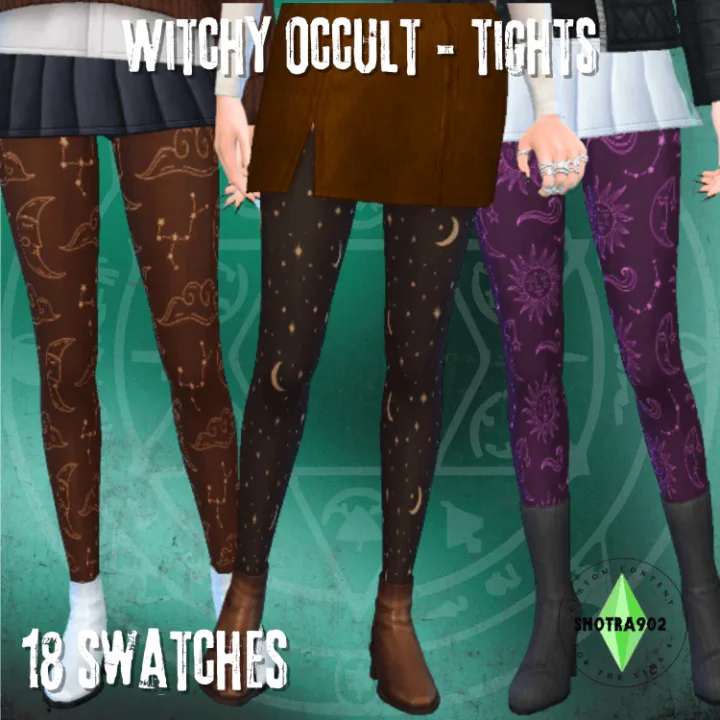 Witchy Occult - Tights