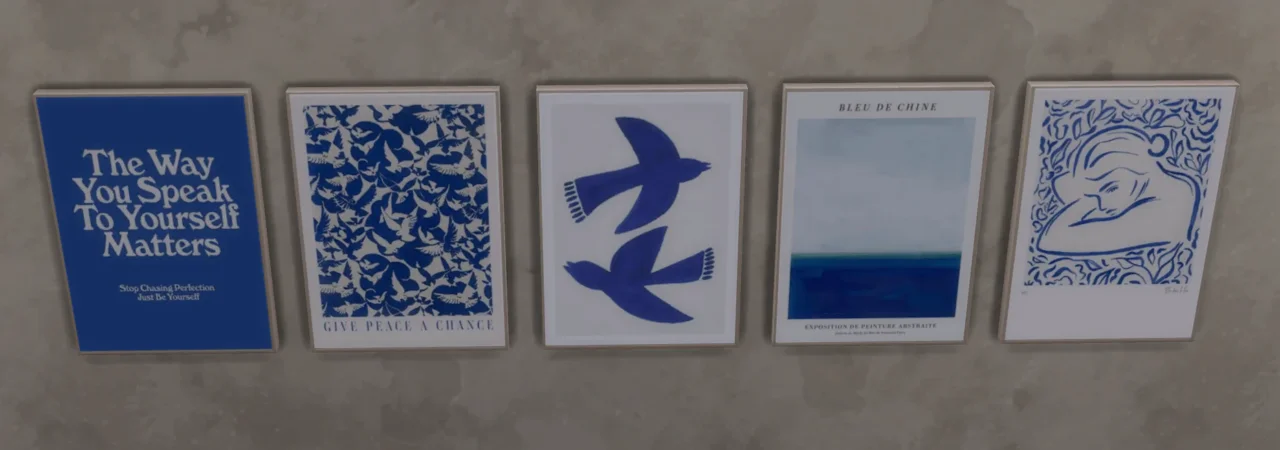 Wall Art 6 - Electric Blue