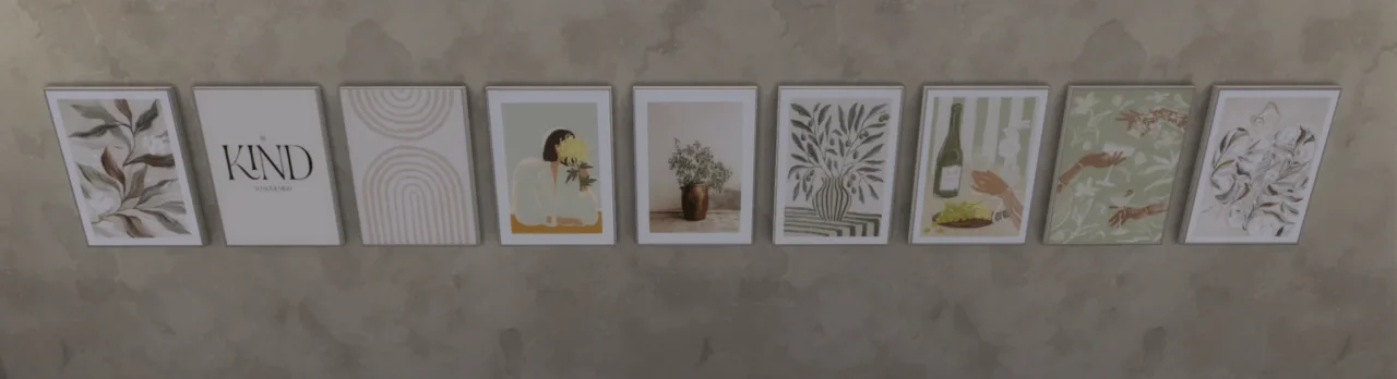 Wall Art 3 - Beige & Green