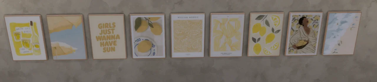 Wall Art 4 - Yellow