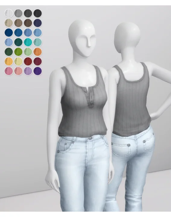 Basic Sleeveless T-Shirt II