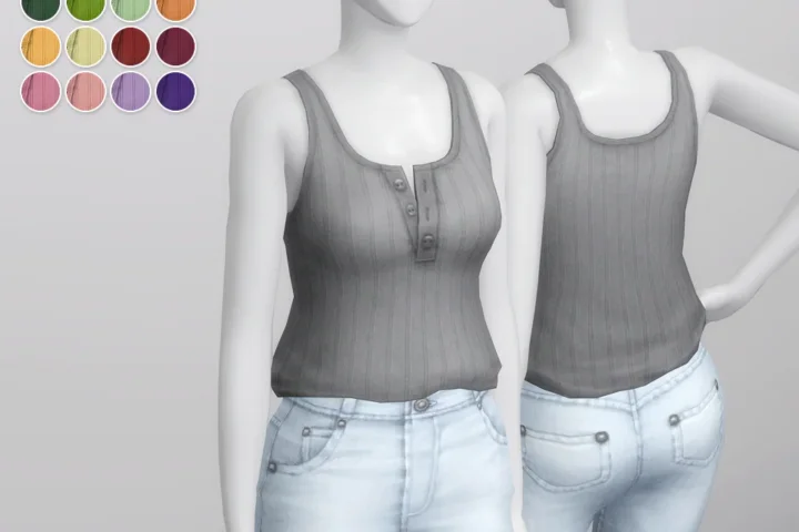 Basic Sleeveless T-Shirt II