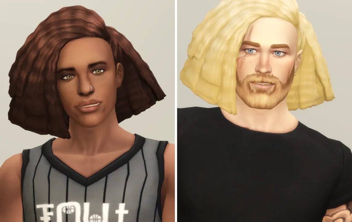 Crimped Edit Hair V1 (Shorter)