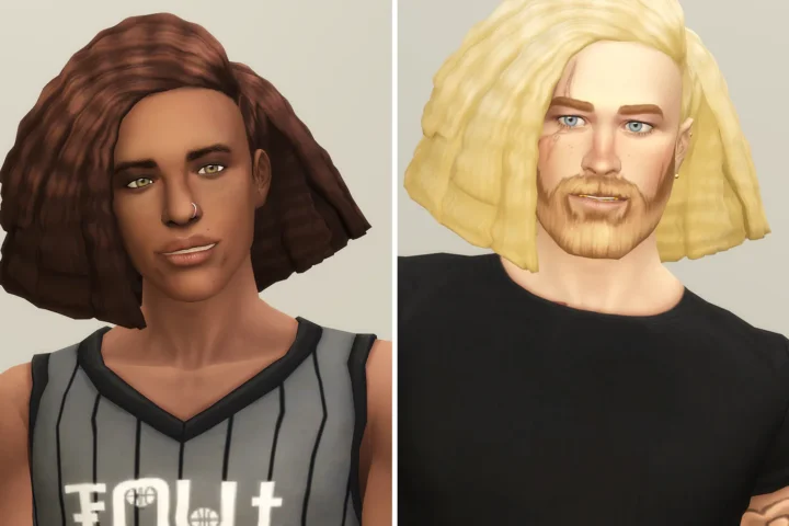 Crimped Edit Hair V1 (Shorter)