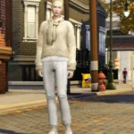 Autumn City II - Maple Sweater & Leaf Jeans Set