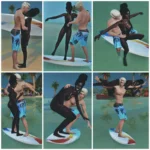 Couple surfing