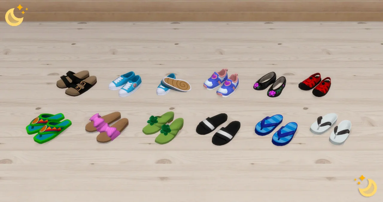 Summer Shoe Clutter