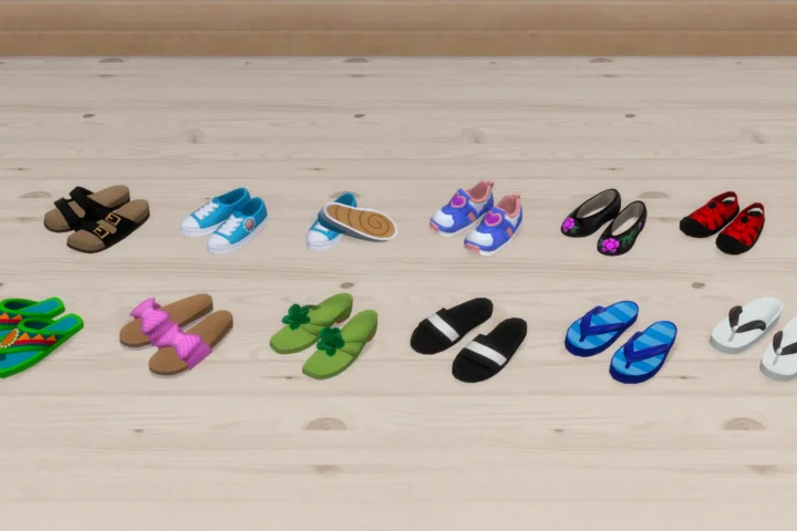 Summer Shoe Clutter