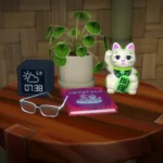 Maneki-Neko Lucky Cat Duo