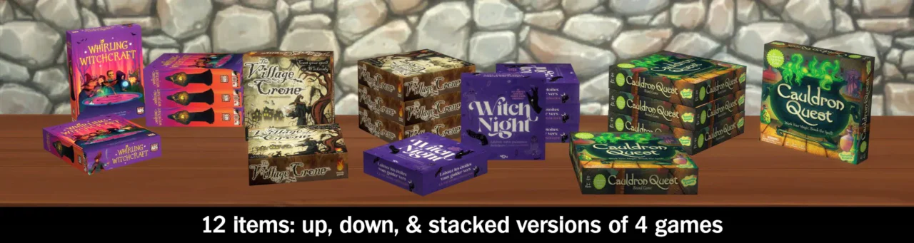 Witchy Shop Games Set