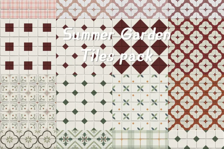 Summer Garden - Tiles pack
