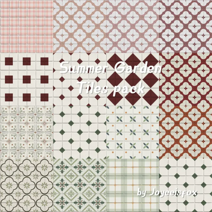 Summer Garden - Tiles pack