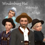 Windenburg Hats, Wide Model, for All Ages