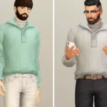 Basic Sweater VI - Set 4_Turtleneck with Long Sleeve