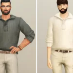 Basic Sweater VI - Set 1_Rolled Up Sleeves
